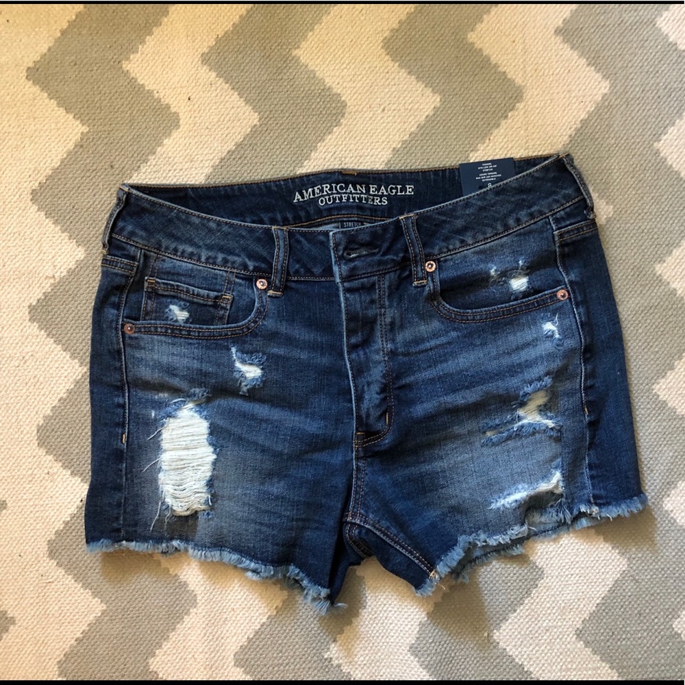 America Eagle “Tomgirl” Denim Cutoff Shorts
